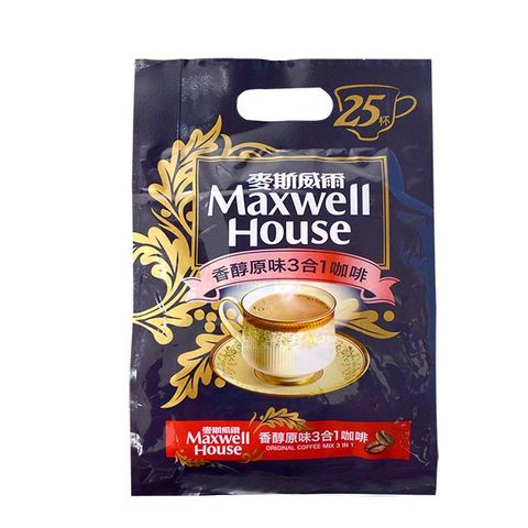 Maxwell麥斯威爾 香醇原味3合1咖啡(14gX25包)x2袋