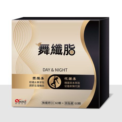 【創益生技】舞纖脂 雙效膠囊組 (舞纖婷EX60粒+微脂麗60粒) 共120粒/盒