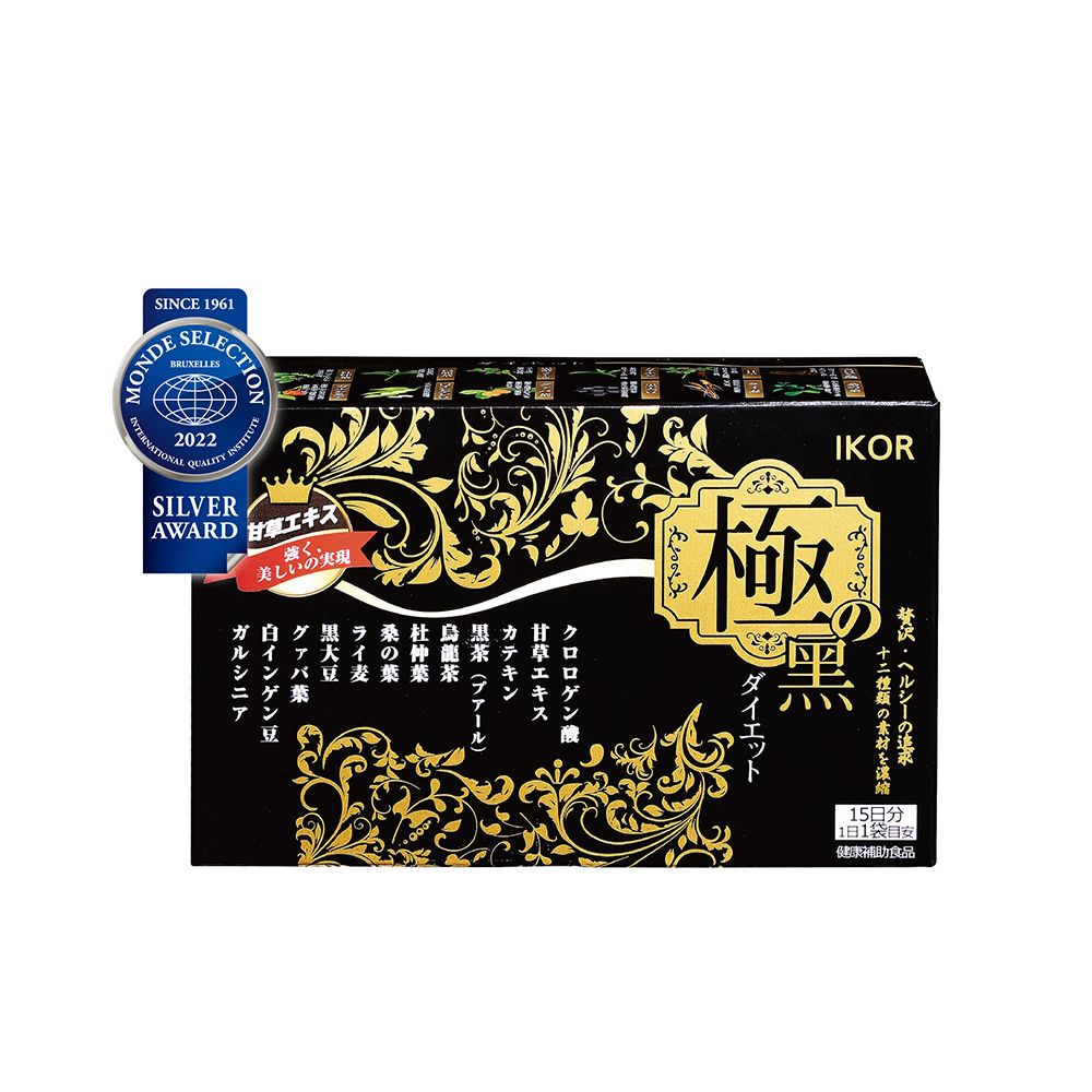 IKOR 醫珂 極黑逆綠咖啡豆錠狀食品 (15袋/盒)-超燃好比例