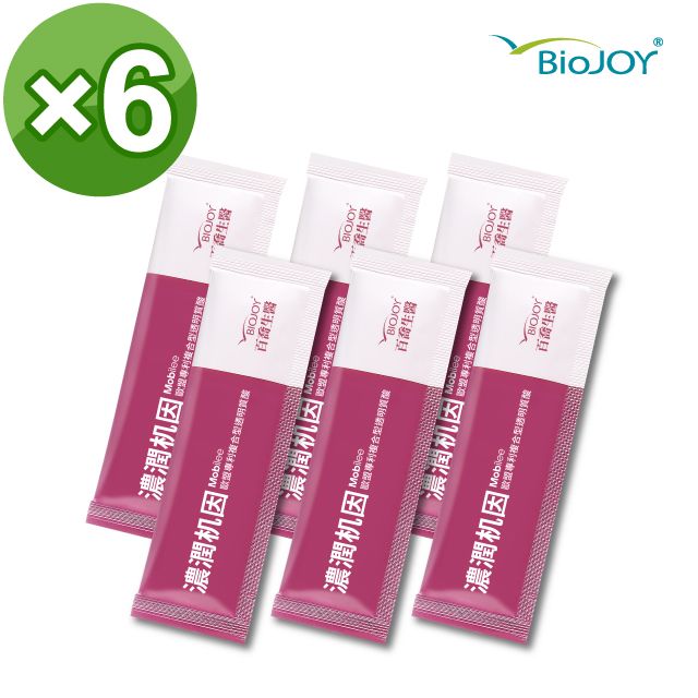 BioJOY 倍乘營養專家 《百喬》濃潤机因輕巧組 天然Mobilee 吃的3D玻尿酸 (6包/袋)