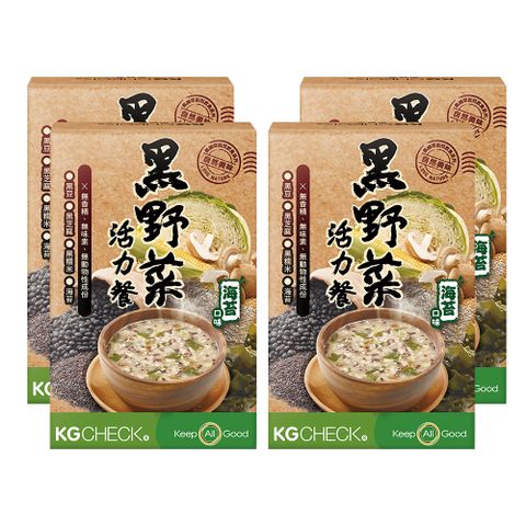 KGCHECK 聯華食品 黑野菜活力餐 (6包/盒)x4盒