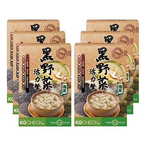 KGCHECK 聯華食品 黑野菜活力餐(6包/盒)x盒