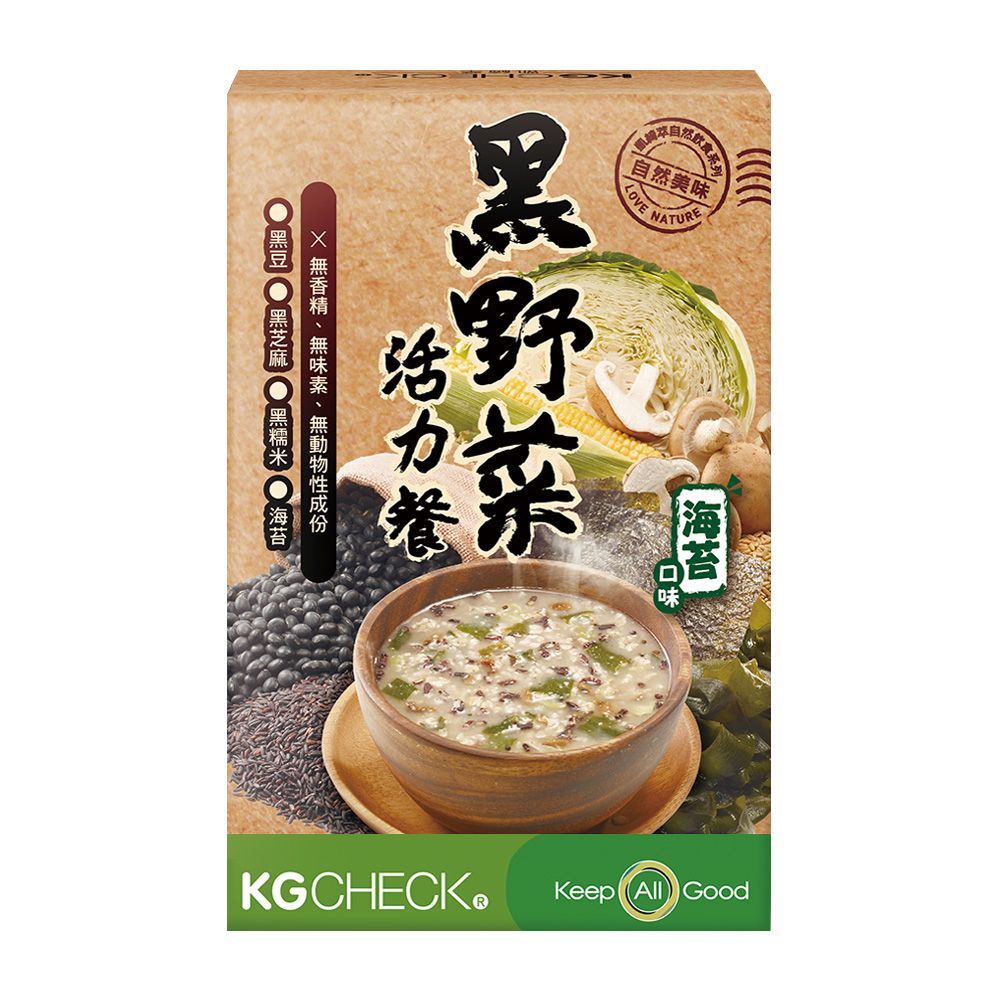 KGCHECK 聯華食品 黑野菜活力餐_海苔口味(6包/盒)