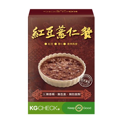 【聯華食品 KGCHECK】KG紅豆薏仁健康餐(6包/盒)