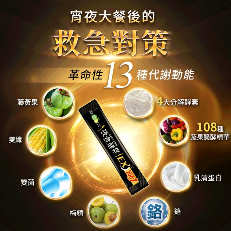  【我的健康日記】夜食酵素EX(30入/盒) x2盒