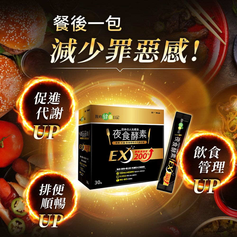  【我的健康日記】夜食酵素EX(30入/盒) x2盒