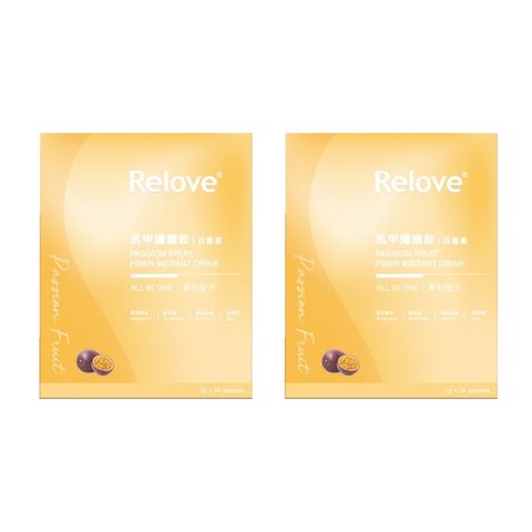 Relove 【2入組】Relove 馬甲纖纖飲 百香果風味 24包/7克