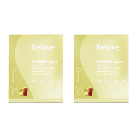 Relove 【2入超值組】Relove 馬甲纖纖飲 檸檬紅茶風味 24包/7克