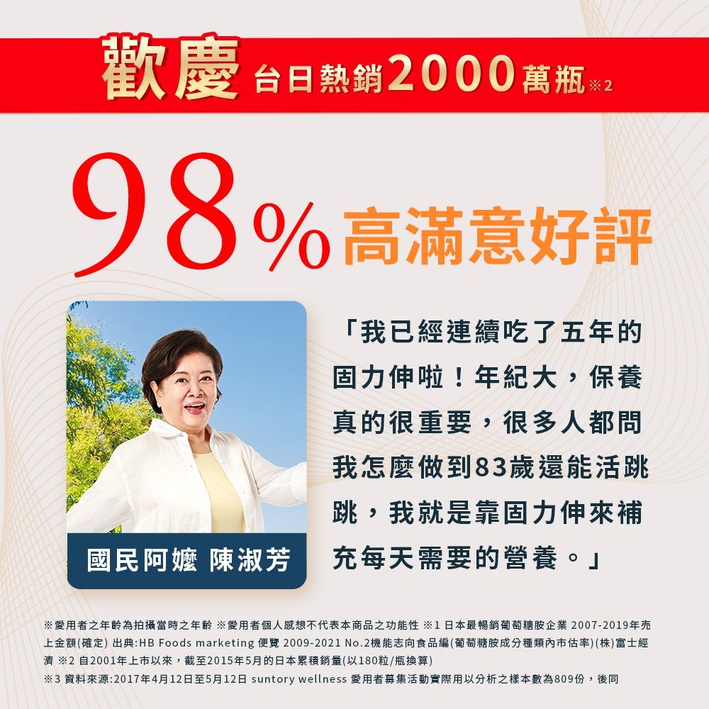 Suntory 三得利 固力伸 (180錠x3瓶)