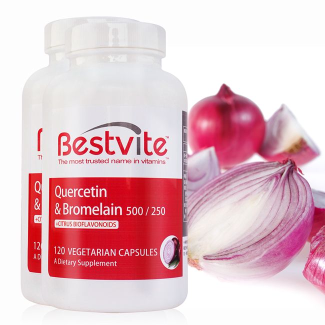 Bestvite 必賜力 洋蔥萃取物含槲黃素膠囊2瓶組 (120顆*2瓶)