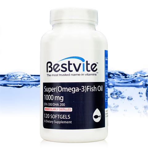 Bestvite 必賜力 超級OMEGA-3魚油1000mg膠囊1瓶 (120顆)