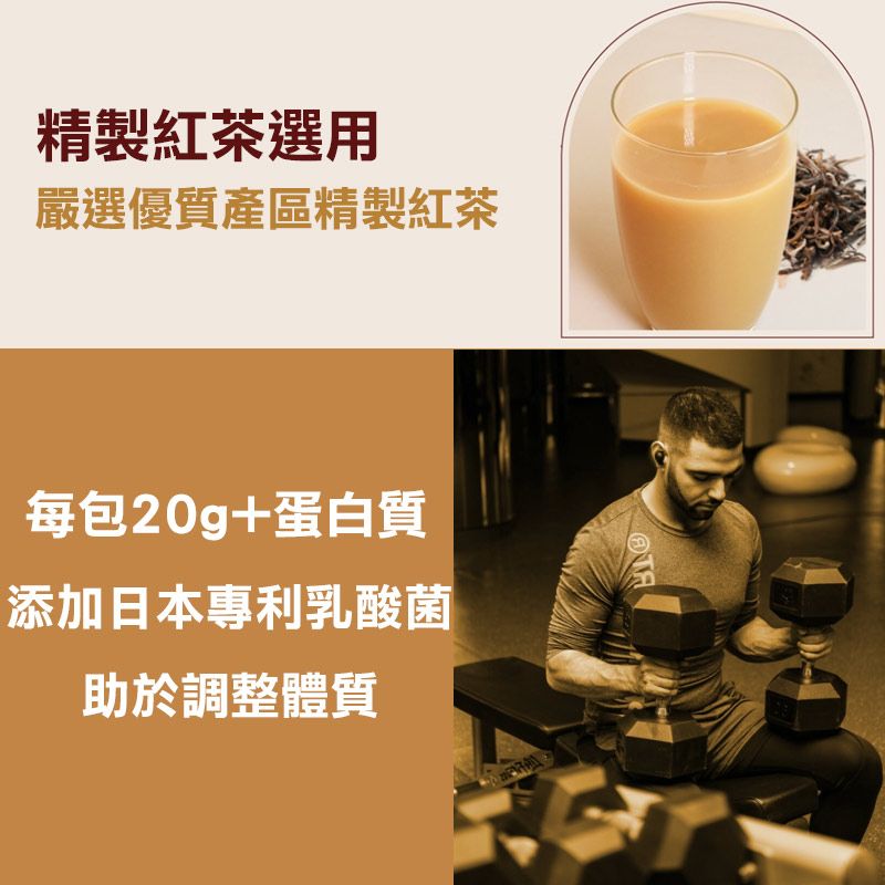 義美生醫 W PROTEIN乳清蛋白飲-奶茶350g(35g*10包/盒)X3盒