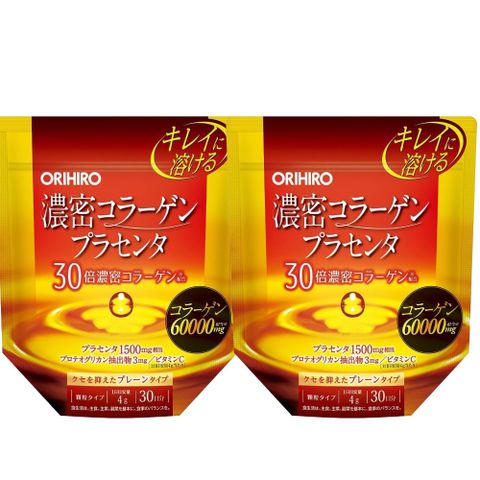 日本ORIHIRO30倍高濃度低分子膠原蛋白粉30天份(120g/包)X2包