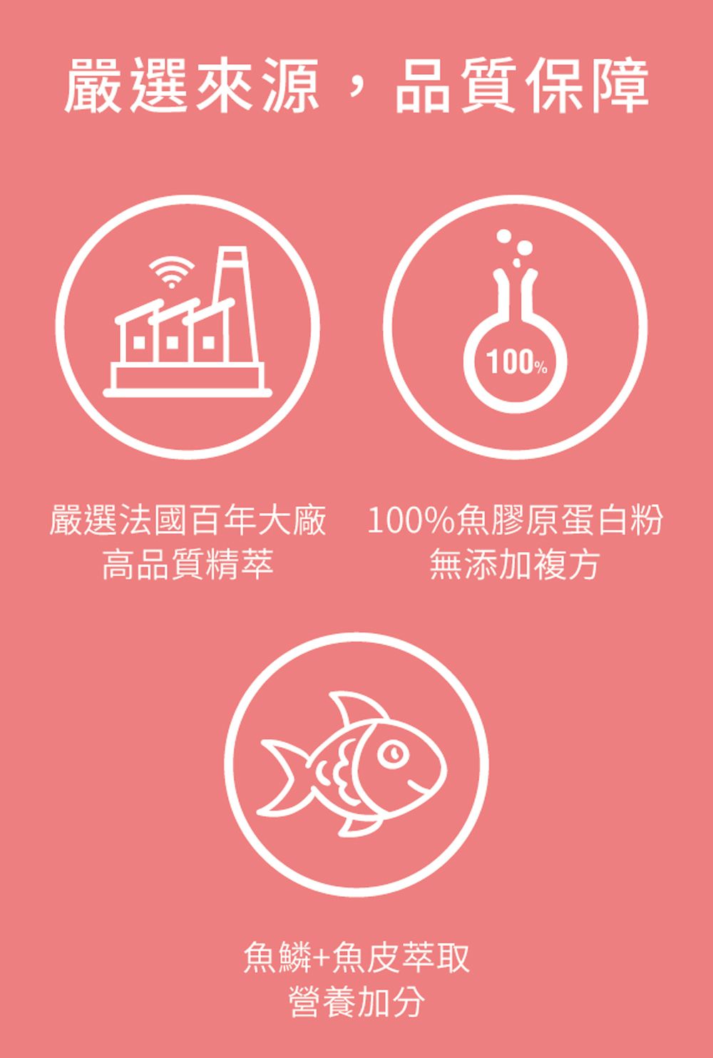 嚴選來源,品質保障100%嚴選法國百年大廠 100%魚膠原蛋白粉高品質精萃無添加複方魚鱗+魚皮萃取營養加分