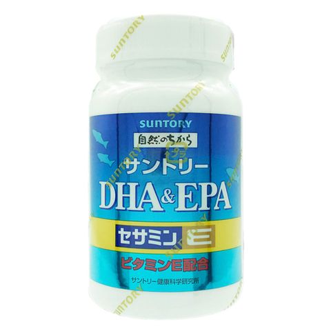 【三得利】 Suntory 魚油 DHA&amp;EPA+芝麻明E(120錠/瓶)