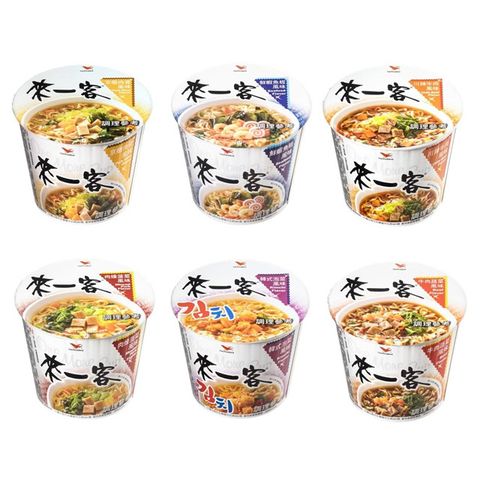 【來一客】 風味杯x12入/箱(鮮蝦魚板/牛肉蔬菜/韓式泡菜/京燉肉骨/川辣牛肉/肉燥菠菜)