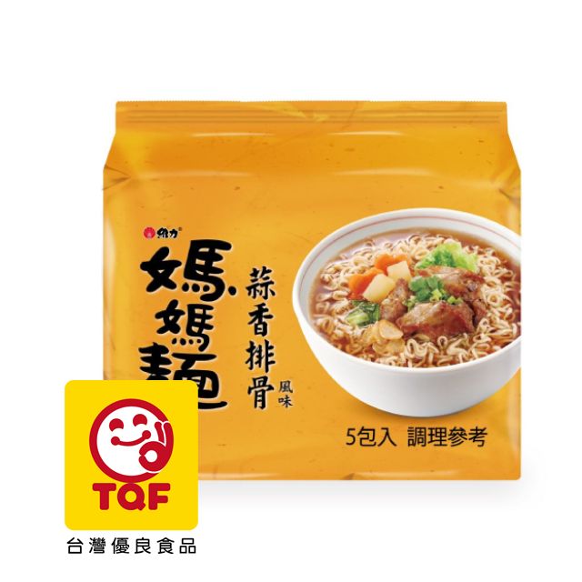  維力媽媽麵 蒜香排骨風味(80g*5包/袋)x3