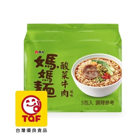 維力 媽媽麵 酸菜牛肉風味麵(75gx6包/袋)