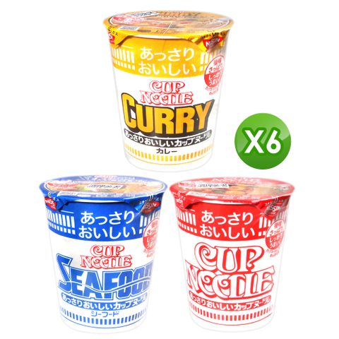日清杯麵 清爽風味系列X6入組