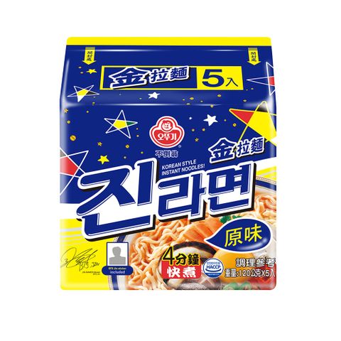 韓國不倒翁-金拉麵-原味(120g*5入)