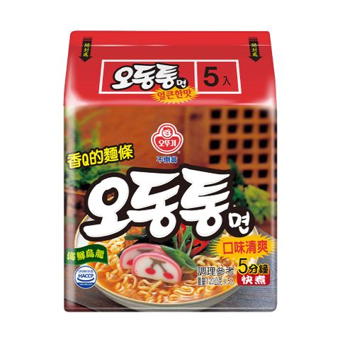 Ottogi 不倒翁 韓國 海鮮風味烏龍拉麵(120g*5入)