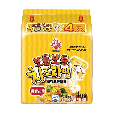 Ottogi 不倒翁 韓國 起司風味拉麵(111g*4入)
