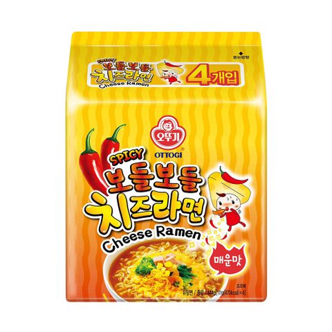 Ottogi 不倒翁 韓國 辣起司風味拉麵(111g*4入)