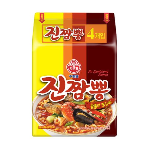 Ottogi 不倒翁 韓國 金螃蟹海鮮風味拉麵(130g*4入)