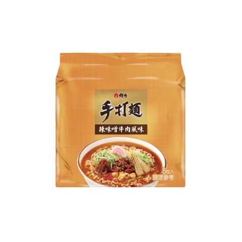 維力手打麵 辣味噌牛肉風味袋麵(85g*5包/袋)