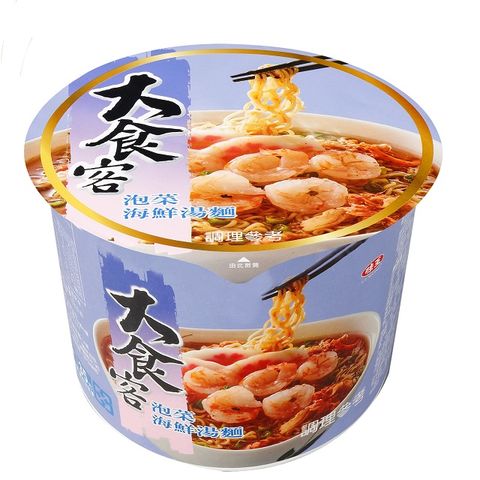 味王 大食客泡菜海鮮湯麵 106g/碗(2入)