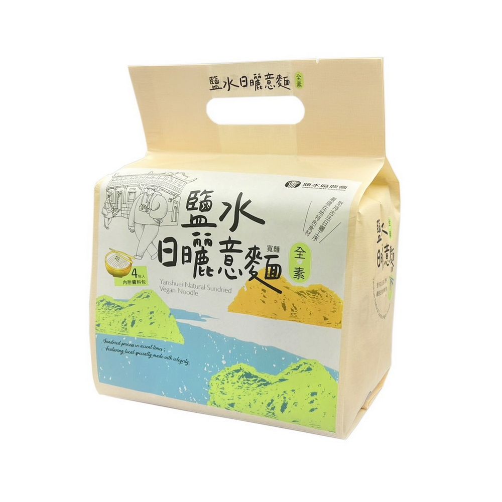 鹽水區農會 鹽水日曬意麵 (香菇) 100公克*4包/袋