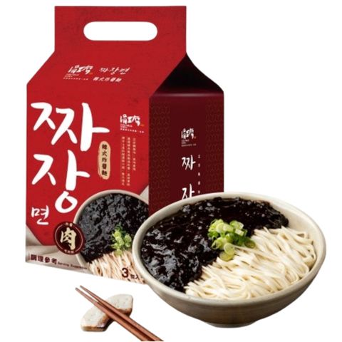 【涓豆腐】韓式炸醬麵3盒(每盒3入共9入)
