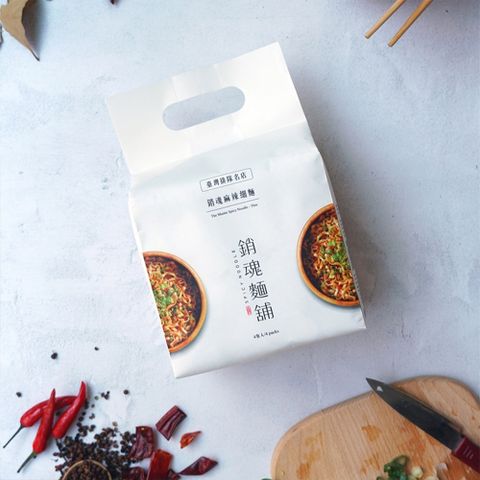 大師兄銷魂麵舖 【台灣排隊名店】大師兄銷魂麻辣細麵 4入裝