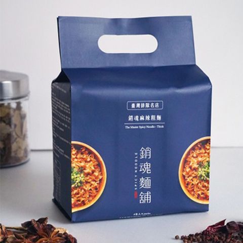 大師兄銷魂麵舖 【台灣排隊名店】大師兄銷魂麻辣粗麵 4入裝