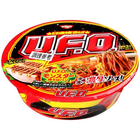 Nissin 日清 食品 UFO怪物及炒麵麵包包裝 (128g)