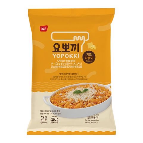 道地韓國美食★YOPOKKI 起司味炒年糕拉麵-兩人份(260g)