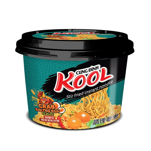 KOOL 螃蟹味鹹蛋黃乾拌碗麵(92g)
