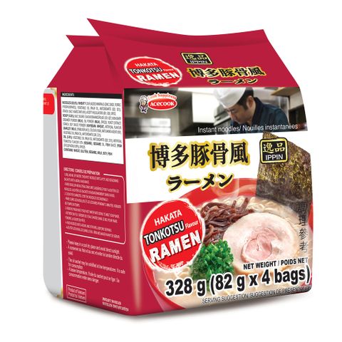 ACECOOK 博多豚骨風味袋麵4入(328g)