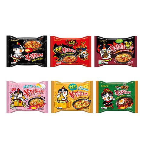 三養火辣雞肉風味鐵板炒麵 (多口味任選)