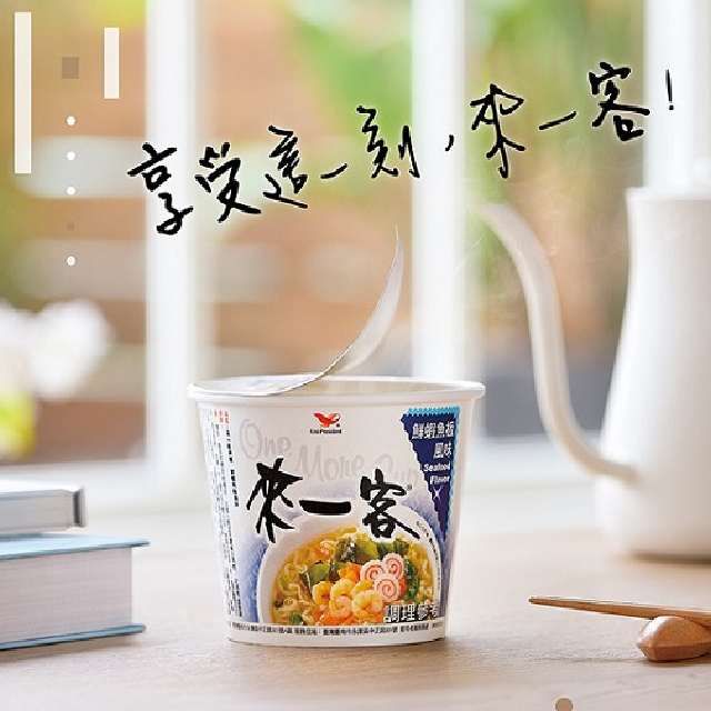 統一 來一客杯麵_鮮蝦魚板風味麵 (12杯/箱)x4