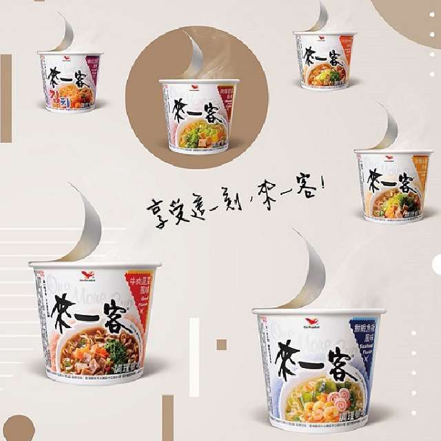 統一 來一客杯麵_鮮蝦魚板風味麵 (12杯/箱)x4