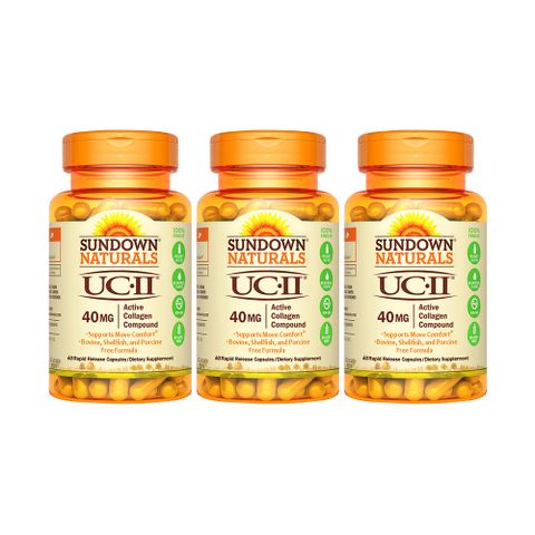 Sundown日落恩賜 勇健UCII®非變性二型膠囊(60粒x3瓶)組