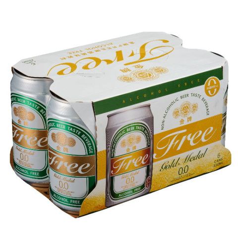 金牌 FREE啤 酒風味飲料330ml (6入/組)