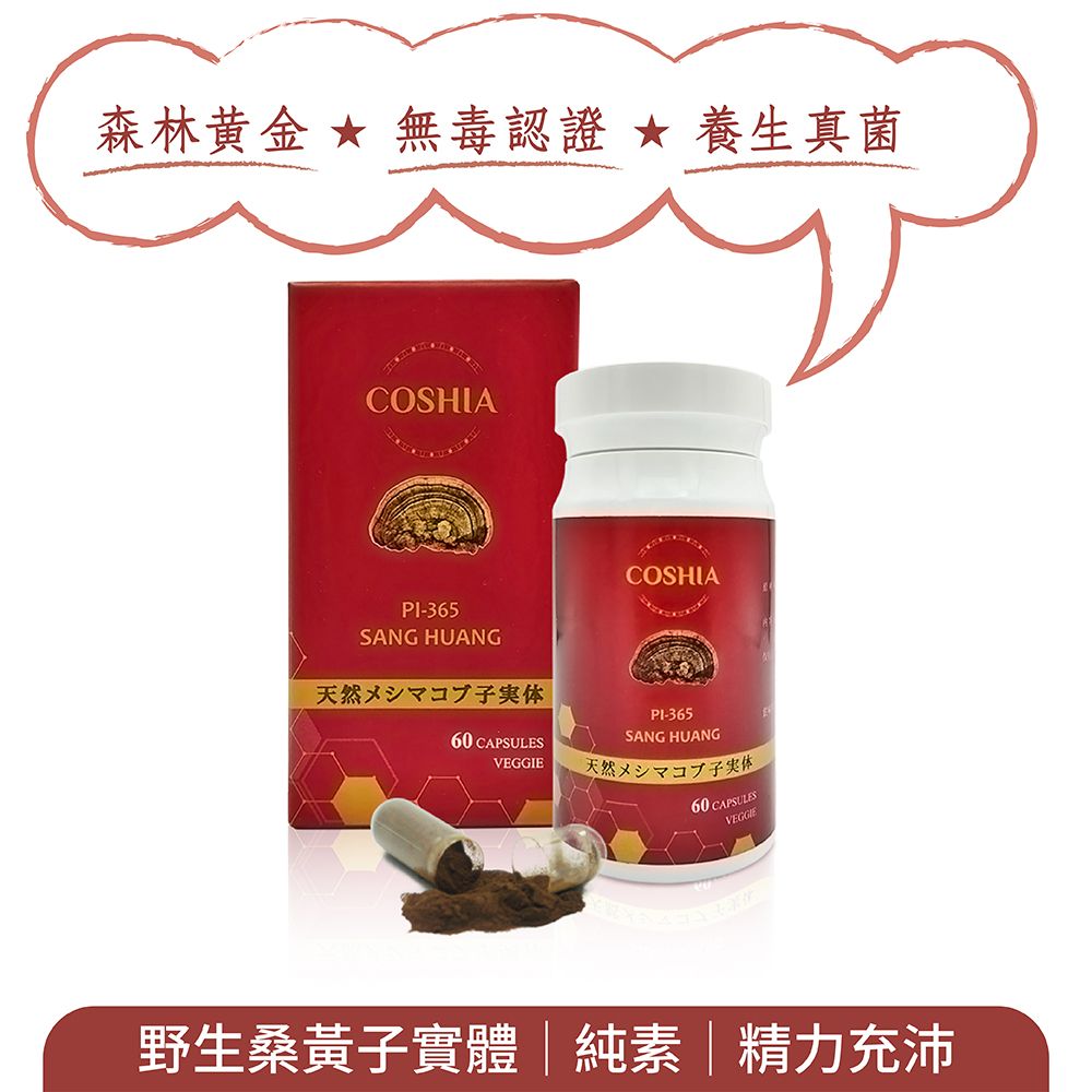 Coshia 科雅健研 野生桑黃子實體膠囊