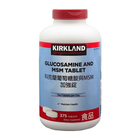 【KIRKLAND Signature】科克蘭 葡萄糖胺與MSM加強錠(375錠/瓶)