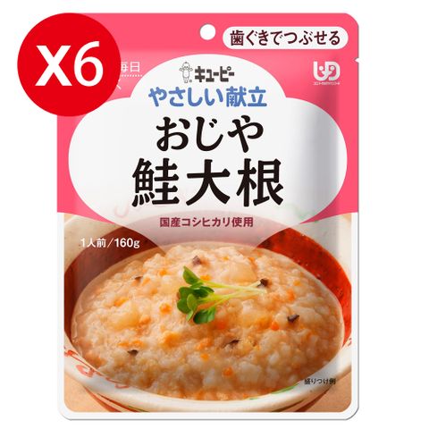 KEWPIE Y2-4 介護食品 野菜鮭魚粥 160gX6 牙齦磨