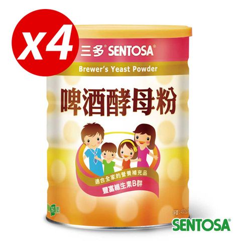 SENTOSA 三多 健康系列-啤 酒酵母粉(400g x 4罐)