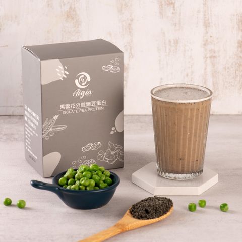 【Aijia愛佳 】黑雪花分離碗豆蛋白-隨身包(10包/盒 全素無乳糖)