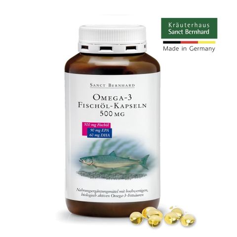 聖伯納德 Sanct Bernhard Omega-3魚油膠囊500mg(400粒/罐)