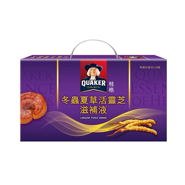 Quaker 桂格 冬蟲夏草活靈芝(60mlx16入x2盒)